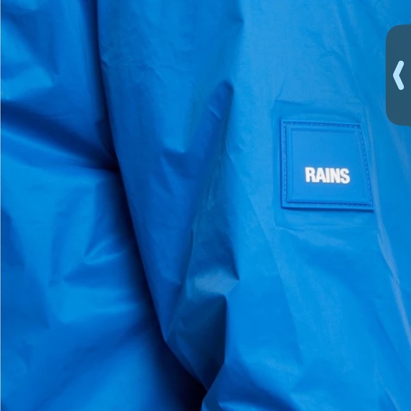 RAINS FUSE ANORAK IN WAVES UNISEX SZ MEDIUM NWT PUFFY PULLOVER RAINCOAT - Picture 7 of 7